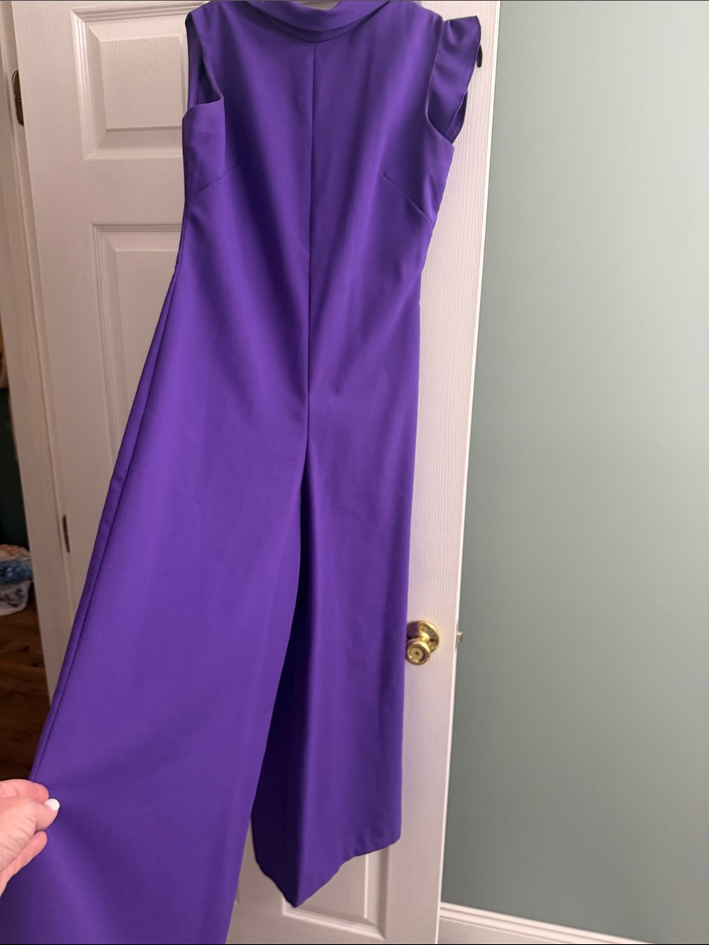 Source Unknown Purple Wide-Leg Jumpsuit